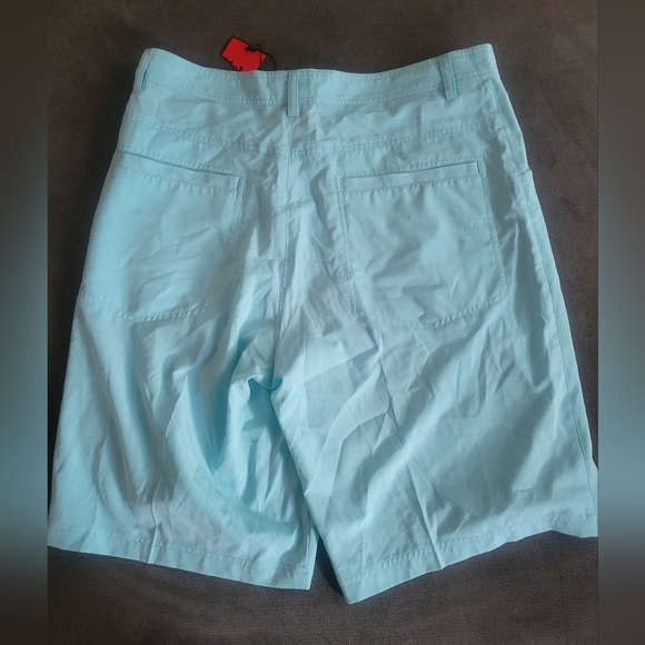 Short Par 4 Mens Chino Golf Shorts Size 32 Blue - Picture 4 of 5